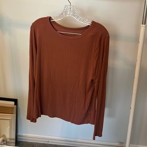 A New Day Burnt Orange Long Sleeve